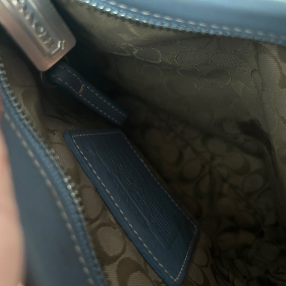 Coach mini shoulder bag, light blue - Picture 6 of 6